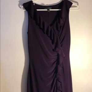 Ralph Lauren plum colored dress